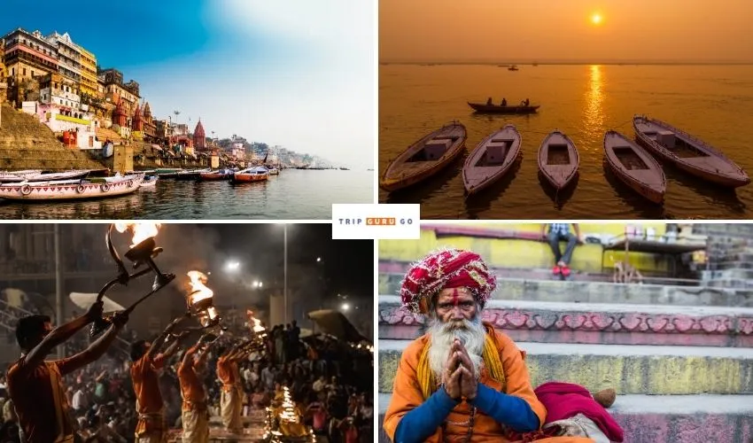 Varanasi Ghats - famous historical place in India.