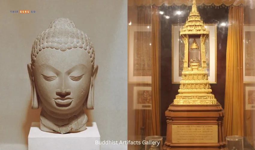 Buddhist Artifacts Gallery at national museum of india