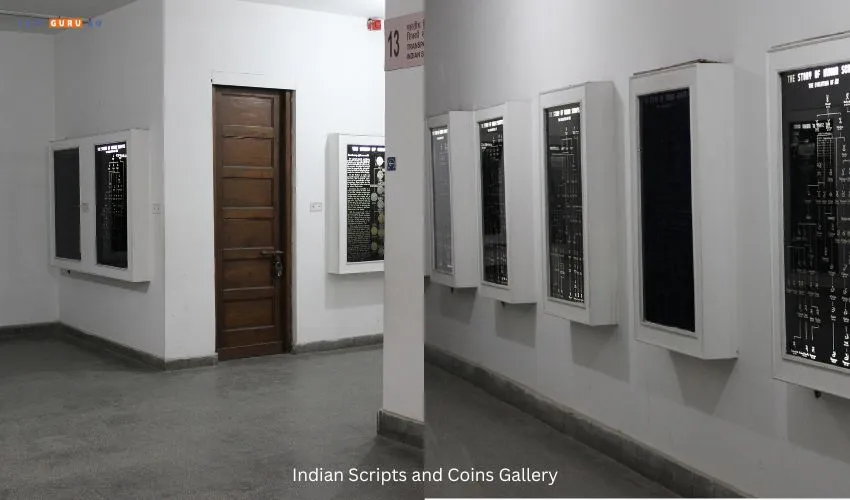 Indian Scripts and Coins Gallery at national museum of india