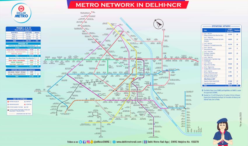 Delhi Metro map