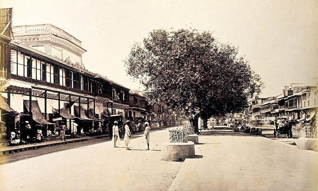 Chandni Chowk in the 1860s.