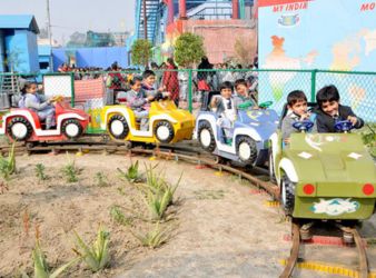 Mini Train Amusement Rides at Just Chill Water Park