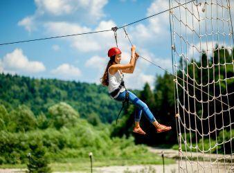 Zip Line Adventure Games at Just Chill Water Park