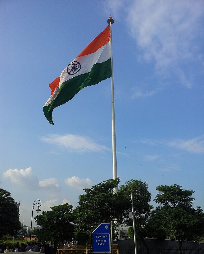 National Flag of India at Central Park, Connaught Place