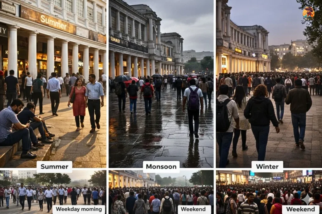 Best Time To Visit Connaught Place And Crowd Reality