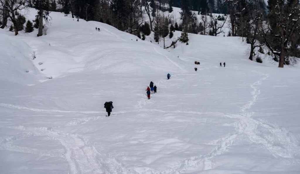 Skiing in Manali