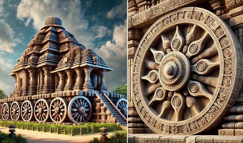 Konark Sun Temple, iconic UNESCO World Heritage Site in India.