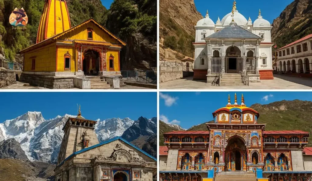 Map of Char Dham Temples in Uttarakhand