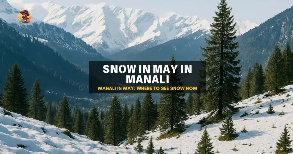 Snow in May in Manali – a scenic view of late-season snowfall in the Himalayas