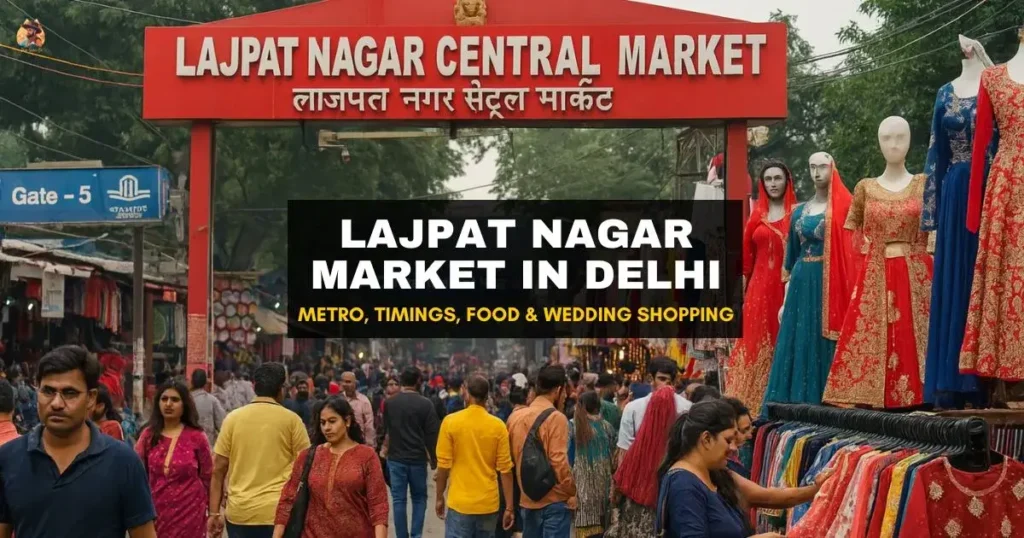 Lajpat Nagar Market Delhi – Central Market Main Entry 2025