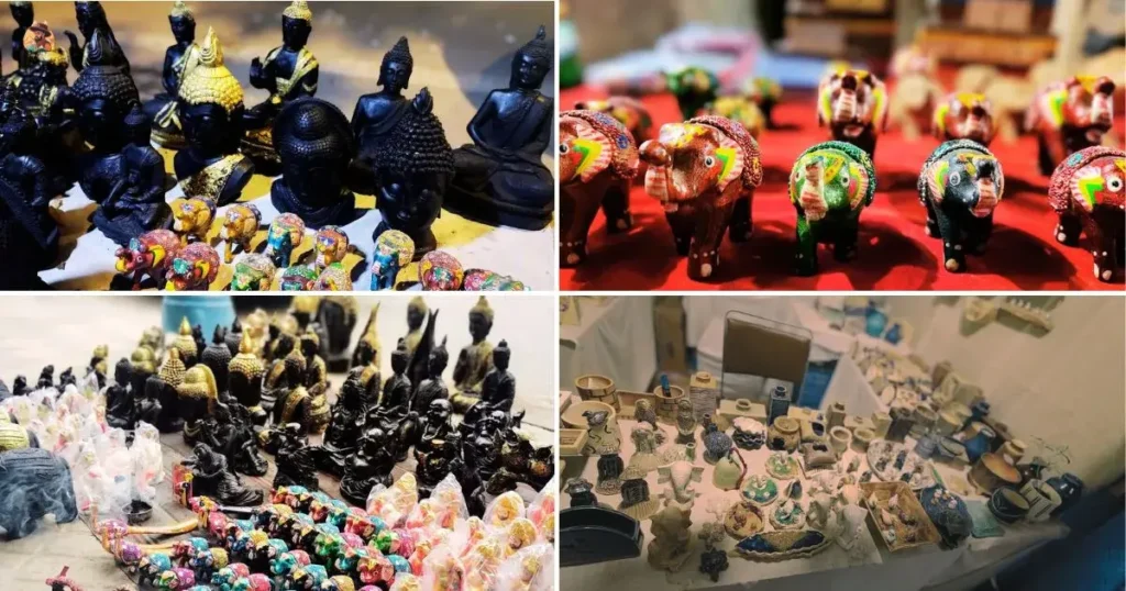 Crockery Lane Janpath Market with ceramic cups and plates