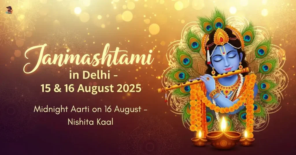 Janmashtami in Delhi – Festival dates and midnight aarti timing

