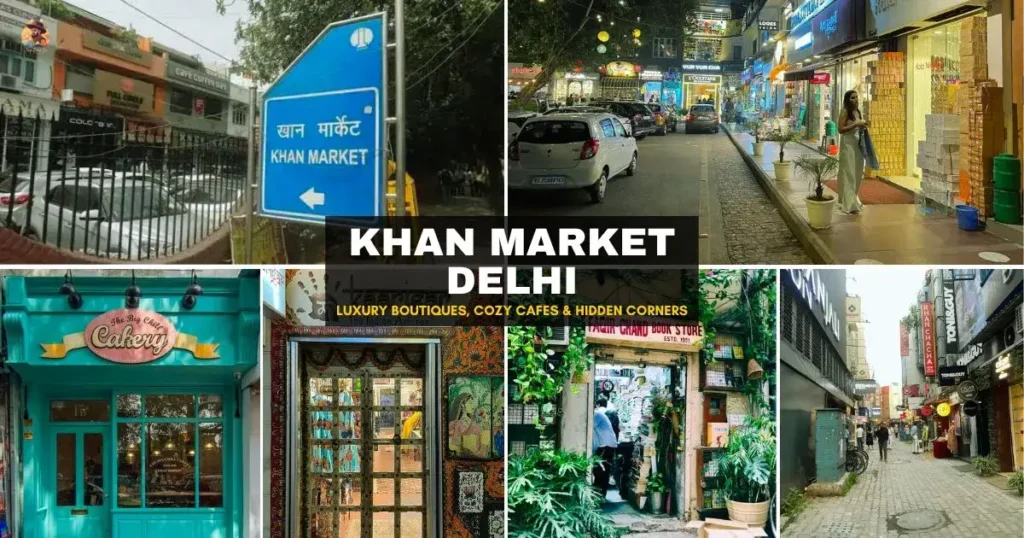 Khan Market Delhi – Evening Street View with Cafes & Boutiques