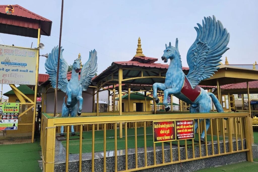 khatu syam dham mandir delhi photo horse