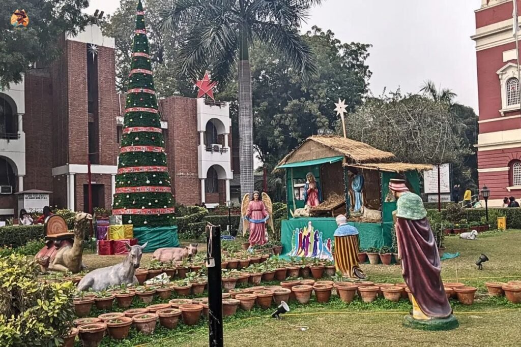 Beautiful Building of Sacred Heart Cathedral Church Delhi