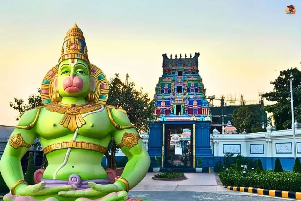 Aerocity Sankat Mochan Hanuman Mandir morning view