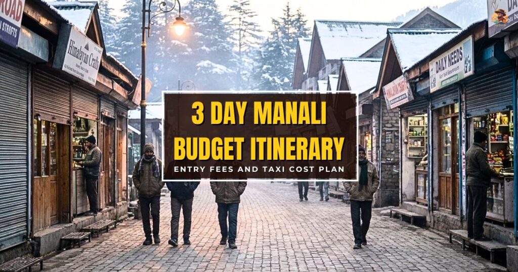 3 day Manali budget itinerary on Mall Road early morning