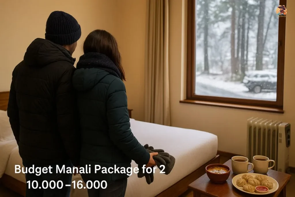 Budget Manali package for 2 people with simple hotel stay and price range ₹10,000 to ₹16,000