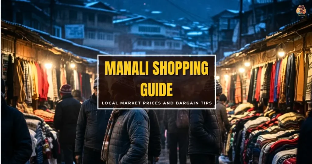 Manali Shopping Budget Guide showing local market prices and bargaining stalls