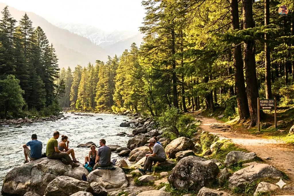 Why Manali is a strong budget destination with free riverside and pine forest views.