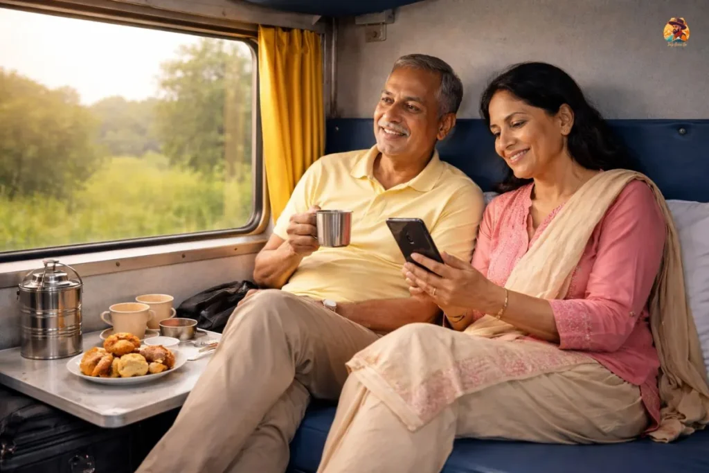 Lower berth Indian train