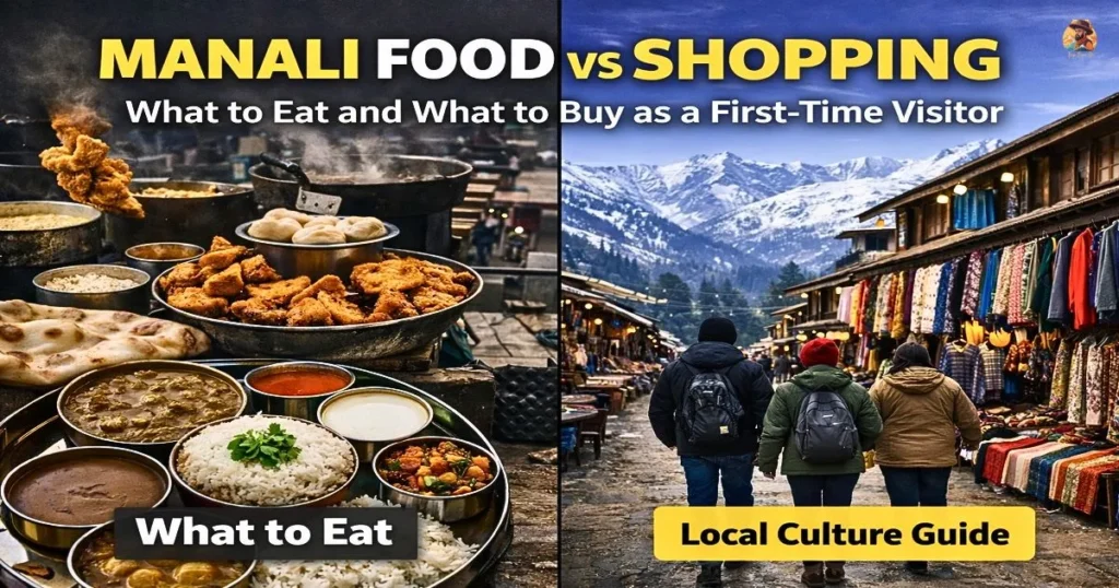 Manali street food and local shopping market