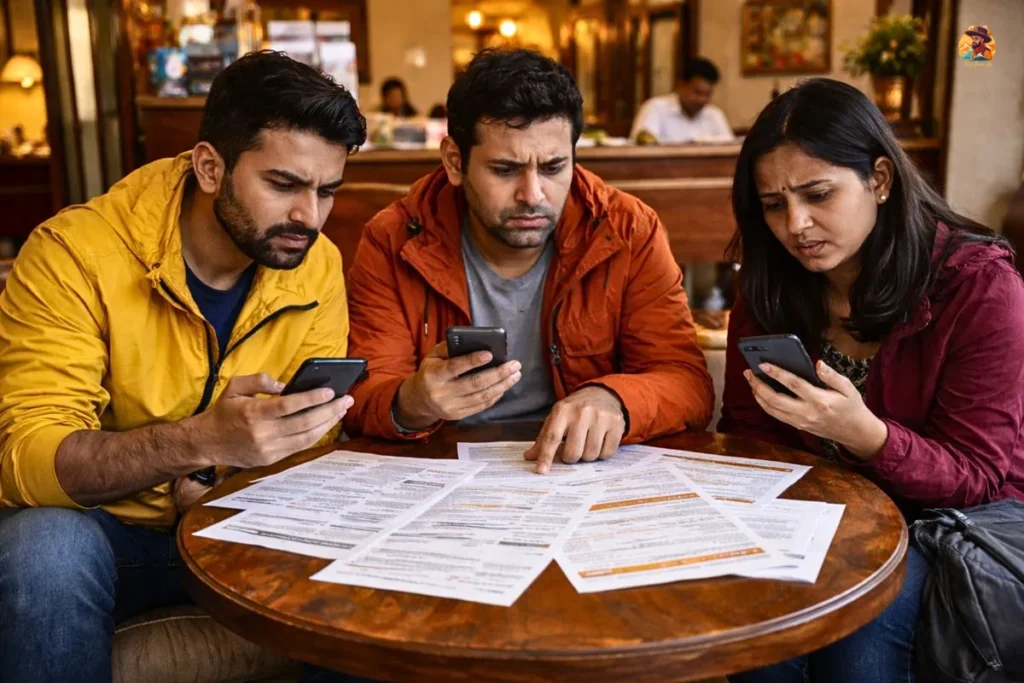 Travelers confused about Rann of Kutch package prices in Bhuj hotel