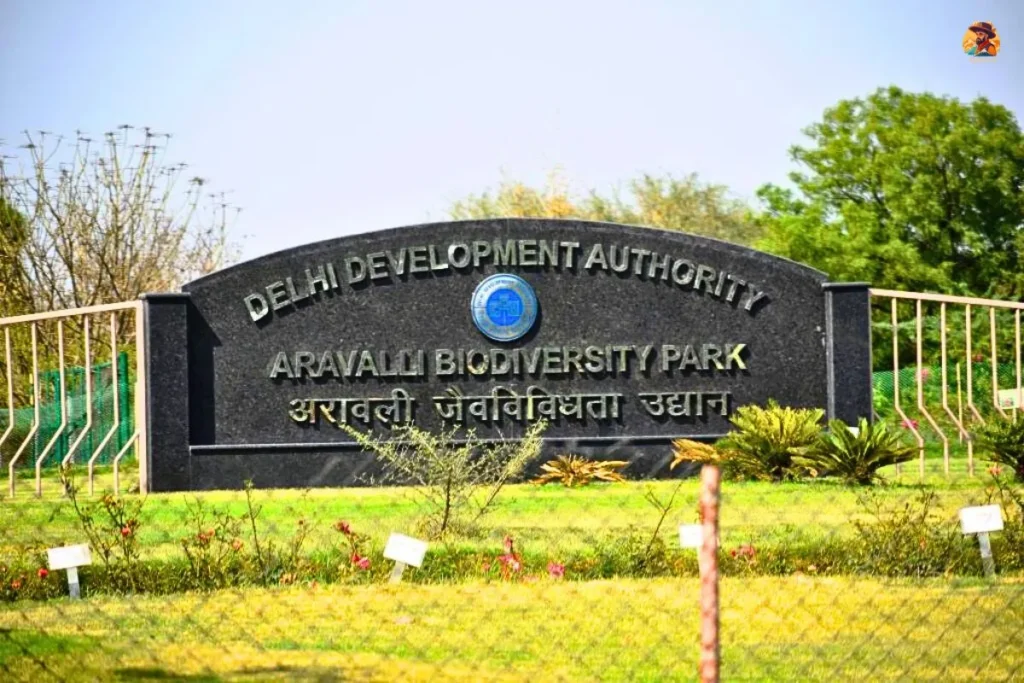 Location of Aravalli Biodiversity Park Vasant Vihar