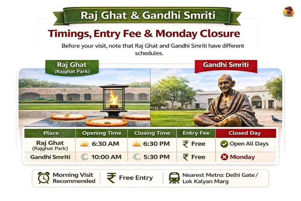 raj-ghat-gandhi-smriti-timings-entry-fee