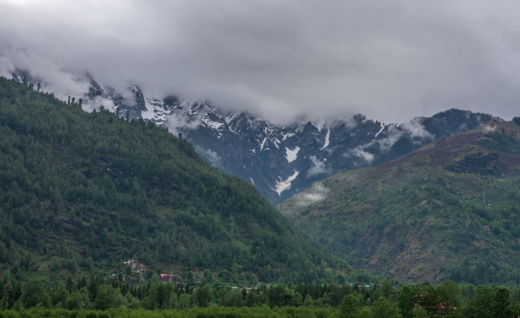 Beautiful view of Manali hill station