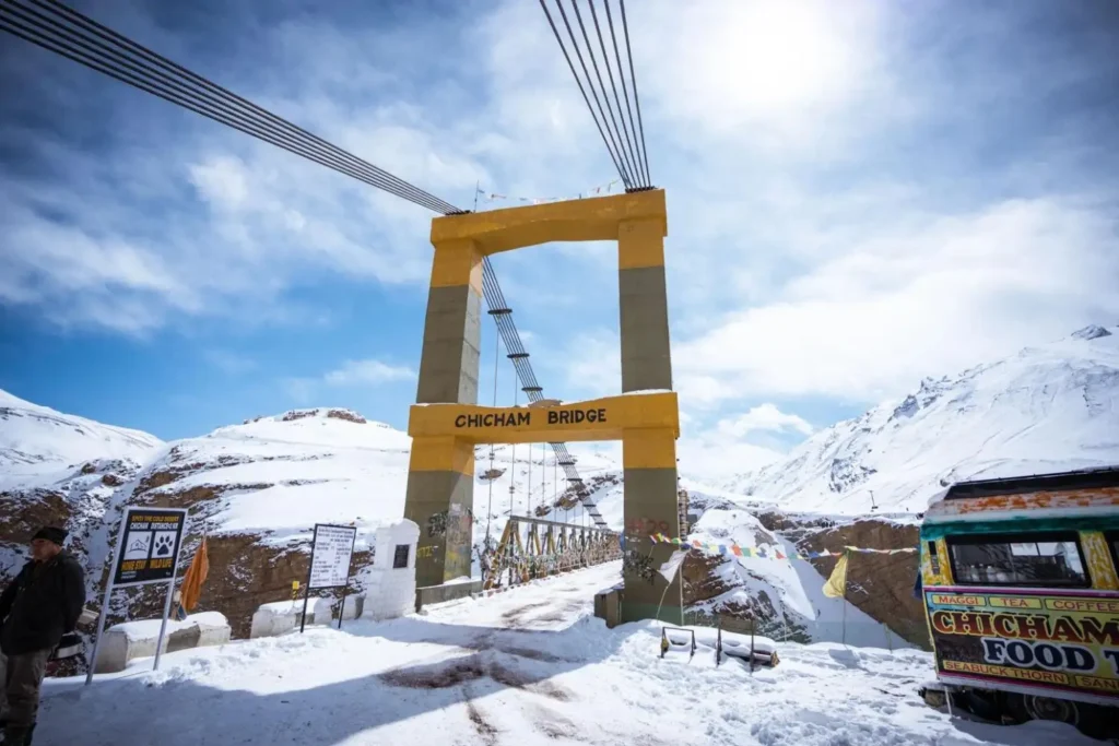 Chicham Bridge in spiti valley
