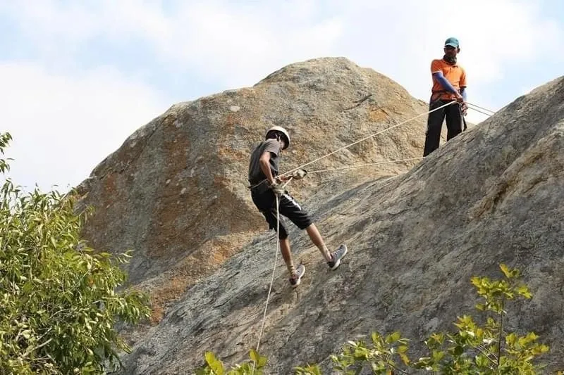 Rock Climbing Rappelling