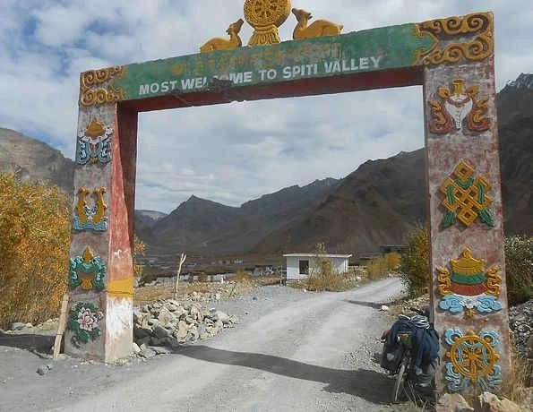 Sumdo Check Post attheentrance to SpitValley Himachal Pradesh