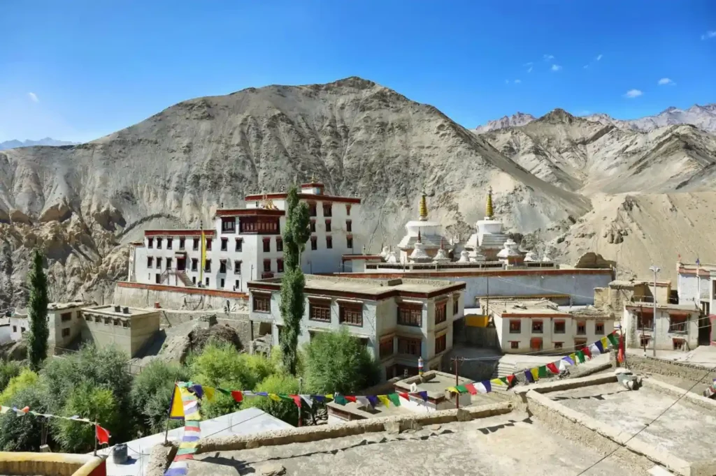 Lamayuru Monastery inLadakh surrounded by Moonland landscapes