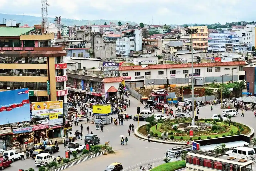 Shillong city skyline